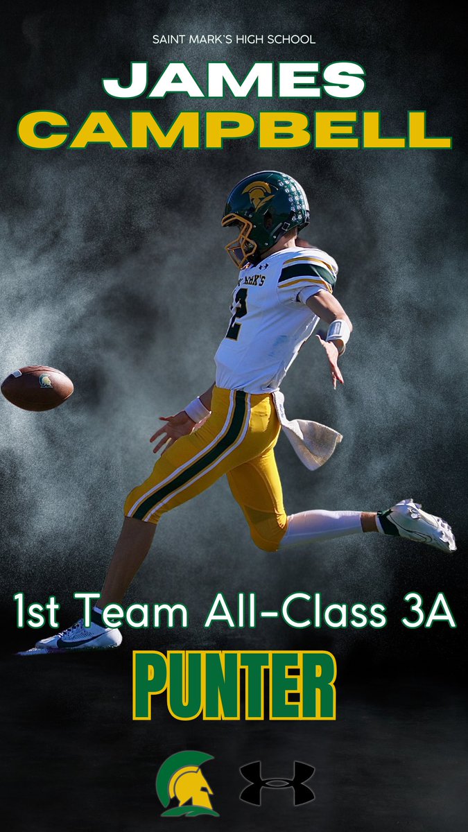 James Campbell (@jacampqb12) on Twitter photo Blessed to be named First Team All-State Punter for the second year in a row <a href="/CoachWright_12/">Coach Joe Wright</a> Blessed to be named First Team All-State Punter for the second year in a row <a href="/CoachWright_12/">Coach Joe Wright</a>