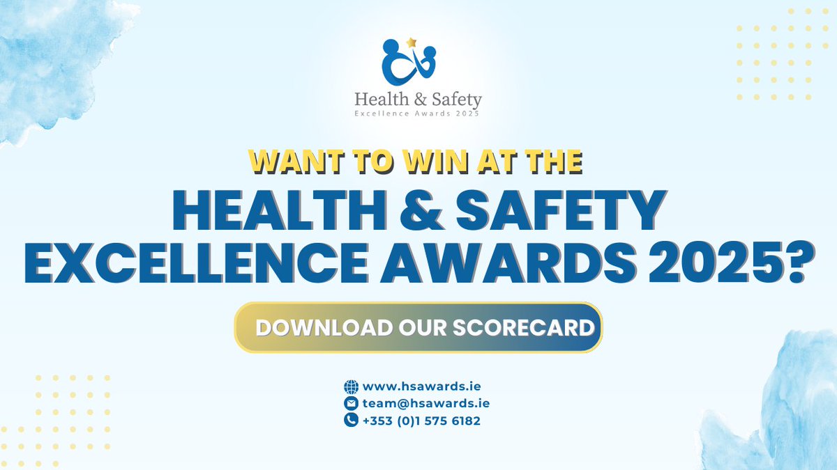 What makes an entry stand out at the Health &amp; Safety Excellence Awards? 🤔 The judges' scorecard provides insight into the scoring process, helping you craft a strong submission. 

Download it today and start your journey to recognition. landing.hsawards.ie/Health-and-Saf…

#HSAwardsIRL