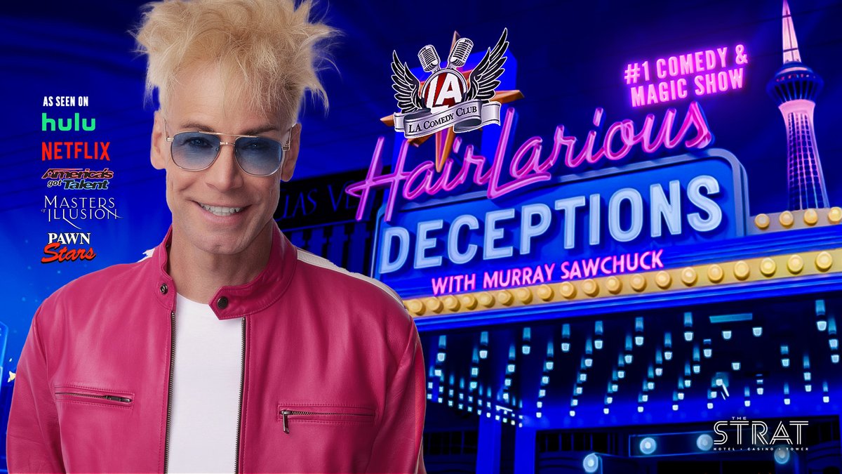 The Trop may be gone, but talented comedy-magician <a href="/MurraySawChuck/">Murray SawChuck</a> is moving over to  the <a href="/stratvegas/">The STRAT Las Vegas</a> , where his family-friendly afternoon show, “Hairlarious Deceptions,” will run at 4:00 p.m. every Sat. &amp; Sun., starting Dec. 14 at L.A. Comedy Club