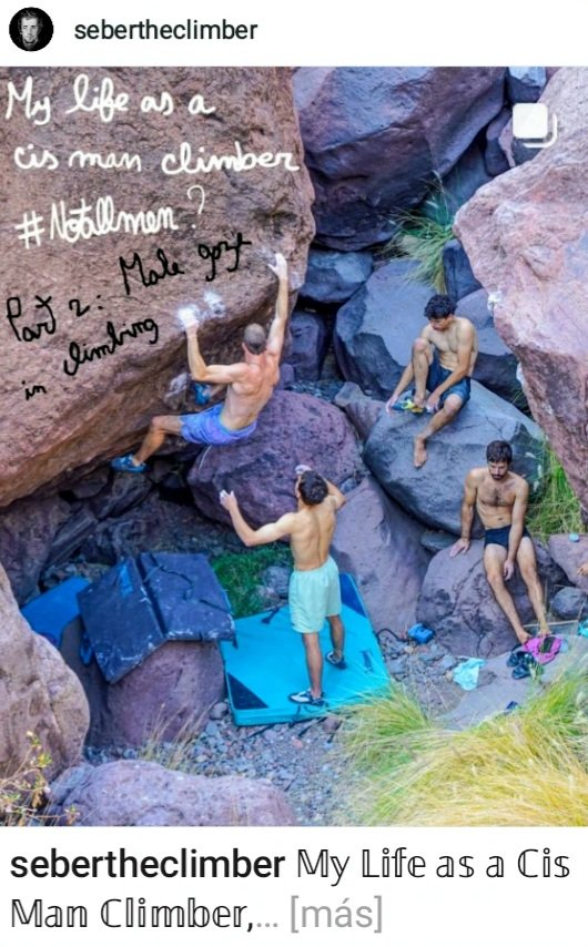 CarlosGarranzo's tweet photo. Con una presencia femenina cada vez más importante en la escalada, el escalador belga #SebBerthe ha escrito en sus redes sociales una gran reflexión sobre sus vivencias que merece la pena leer (3 partes)
@desnivelados recoge estos post traducidos 🇪🇦:
👉https://t.co/mwbBqfUNgE https://t.co/7yJ3i9rnY7