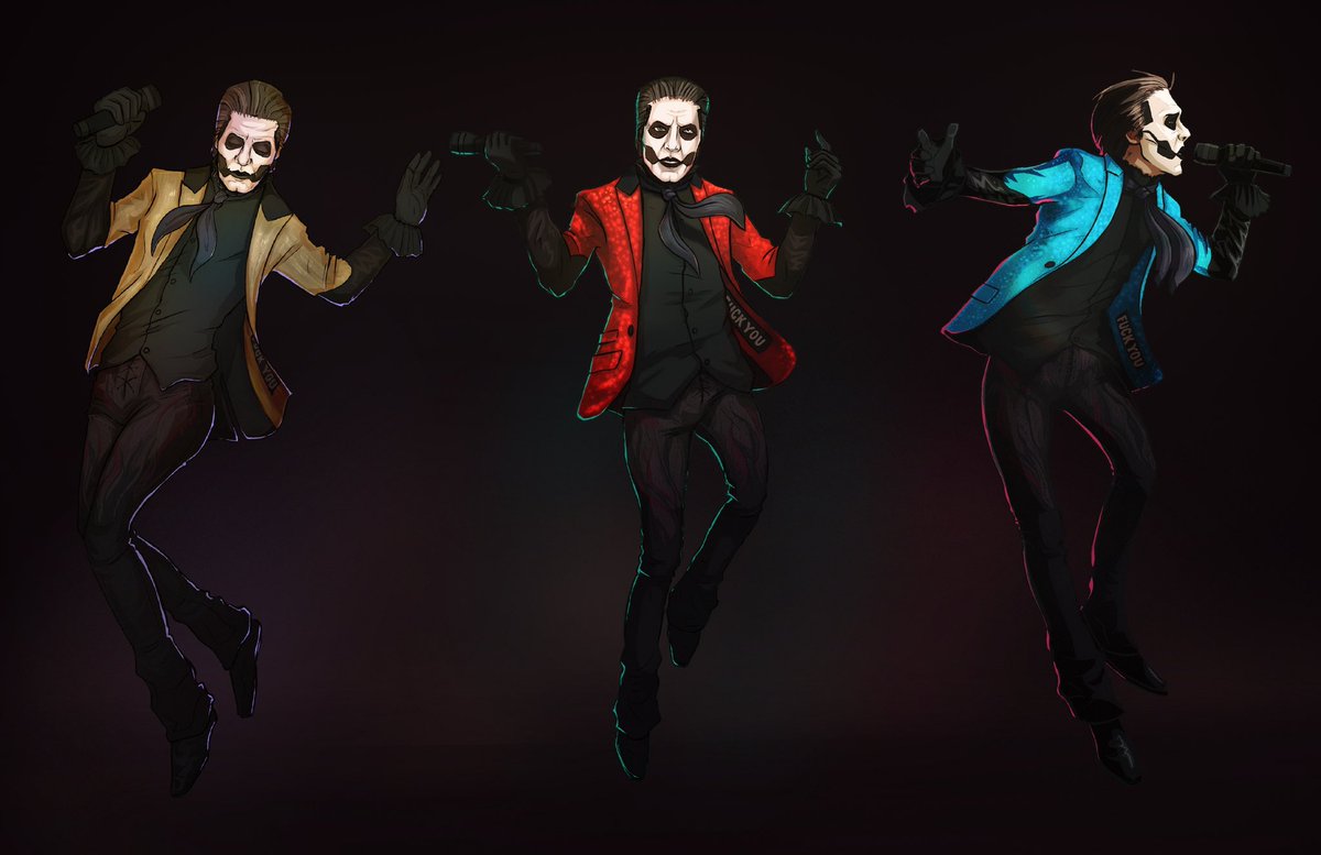 Papa(s). 💛❤️🩵 #PapaEmeritusIV #thebandghost