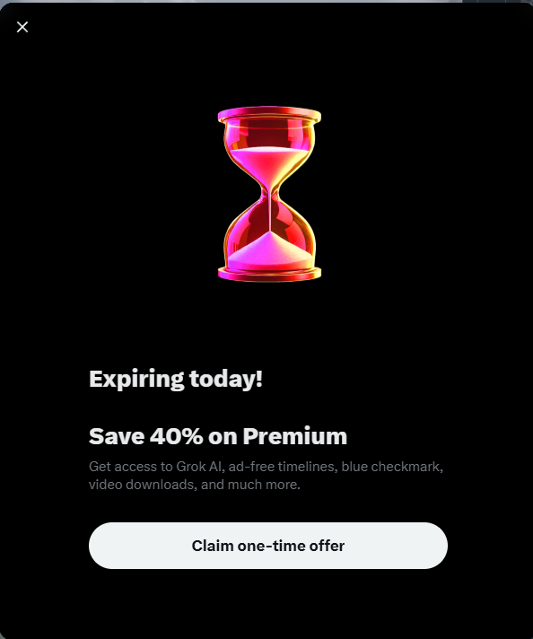 You can show this to me infinite times and I will always say no