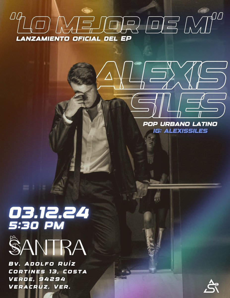 AlexisSiles's tweet photo. ¡Gente de Veracruz! Nos vemos mañana en Santra Bar a las 5:30 pm con un show lleno de energía 🔥

Acceso gratuito, ahí nos vemos! https://t.co/WJn4Jn3LyA