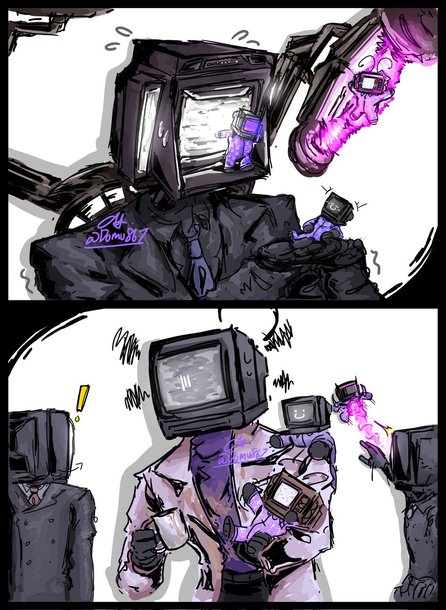 Domu867's tweet photo. TV BABIES!!!
#SkibidiToiletfanart 
#SKIBIDITOILET
#skibidi_toilet https://t.co/QxplFs21IH