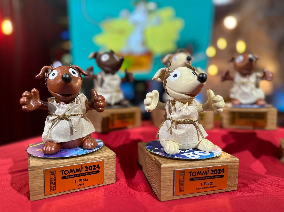 Sling-A-Thing won third place at German award for children software TOMMI (PC) 🥳 Thank you so much especially the children’s jury, who enjoyed the game so much ❤️
You can check out the free demo on Steam and wishlist the game now!