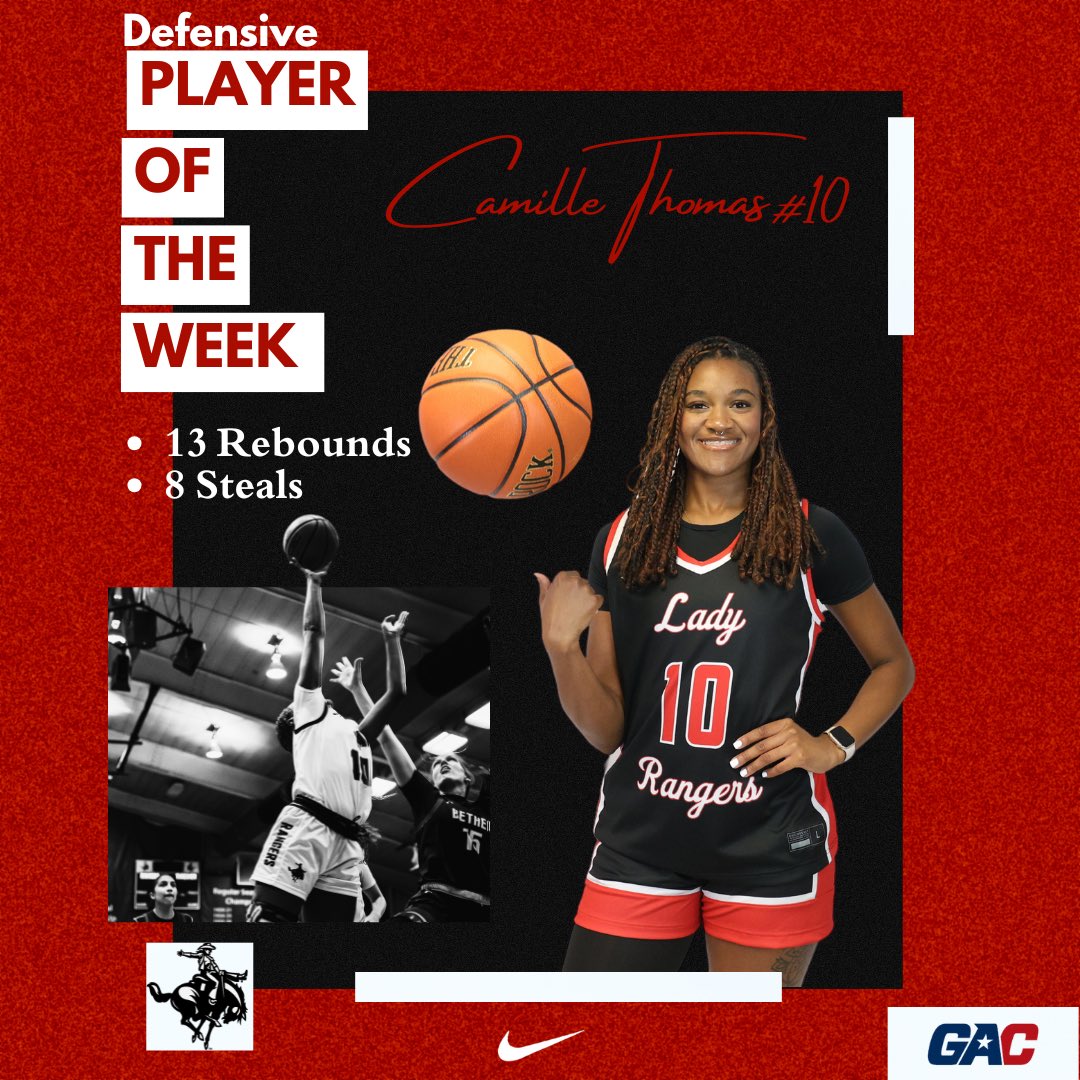 NWOSUWBB's tweet photo. GAC 𝗗𝗘𝗙𝗘𝗡𝗦𝗜𝗩𝗘 Player of the Week

Comeback season starting off with a bang, @Camillethomas_1 😤 https://t.co/GINYvuPebt