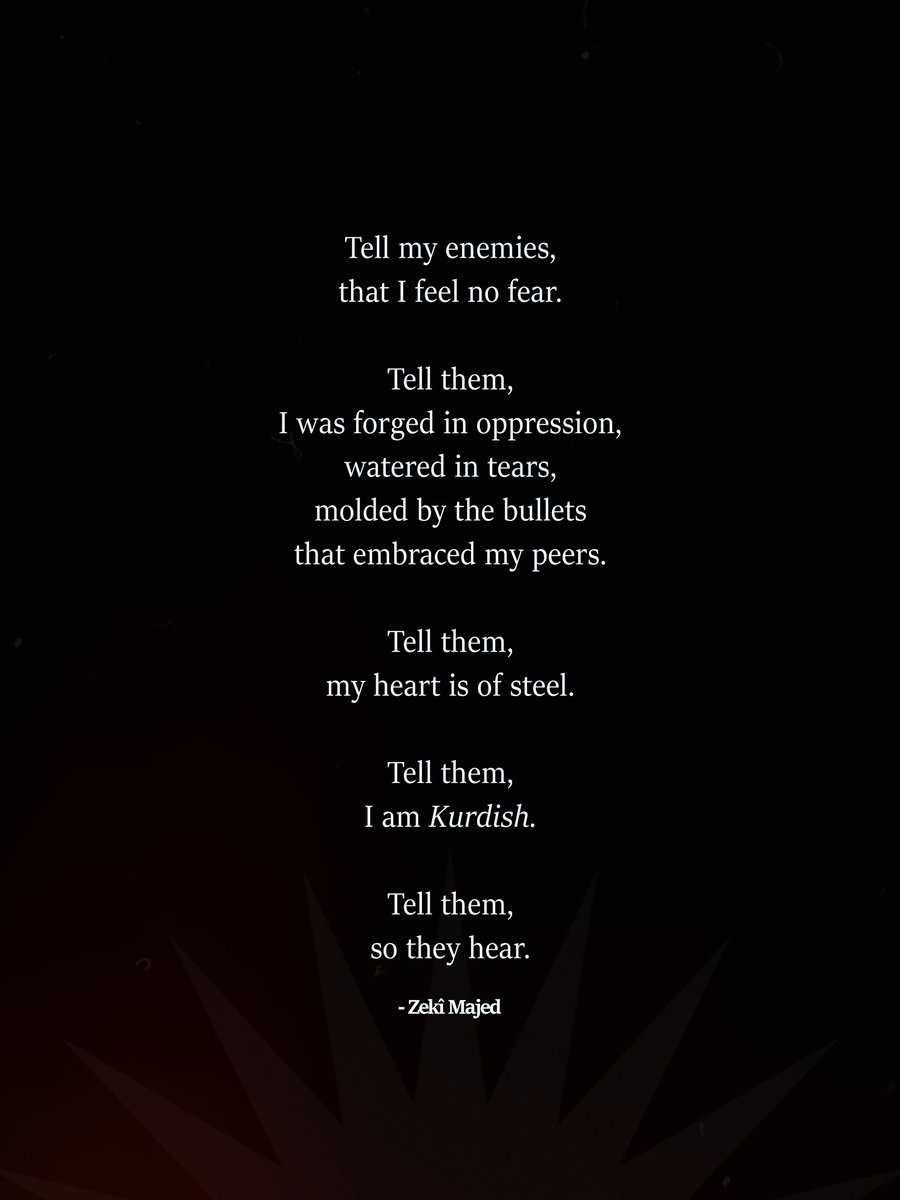 zekimj's tweet photo. No friends, but the mountains. ☀️✌🏼
#Rojava #KurdsOnAlert #Kurdish #Kurdistan #poetry https://t.co/vcqR1W54R1