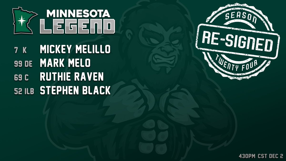 Minnesota Legend - Official SFL Team (@mn_legend_sfl) on Twitter photo These woods are getting crowded... Just how we like it! These woods are getting crowded... Just how we like it!