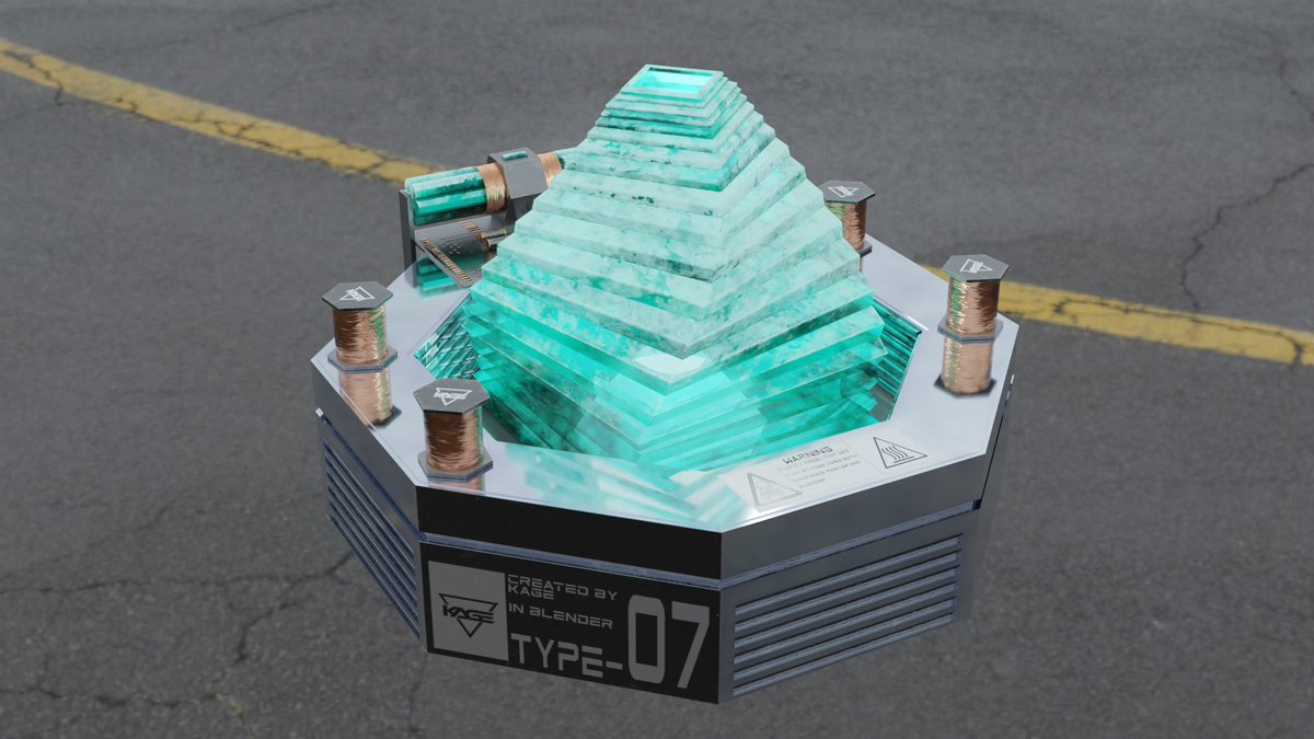 Kagekitbot's tweet photo. Another #Arknights material model. This time the Crystalline Electronic Unit. This took around 3 hours to make. Originally I was making the bipolar nanoflake but that didn't turn out how I wanted, so I made this before trying to remake the nanoflake. 
#Blender #b3d #3DModel https://t.co/dI8wrb1MDT