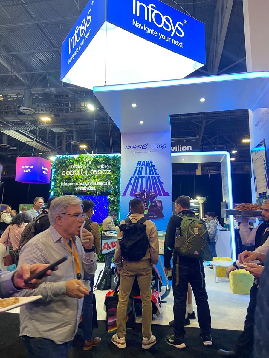 InfosysAmericas's tweet image. And so the re:Invent adventure begins! Visit Booth 338 to connect with the Infosys team and experience the thrill of our virtual race track. #InfosysCobalt #InfosysTopaz #AWSreInvent #InfyAtReInvent24 #AWS_Partners #EnterpriseAI