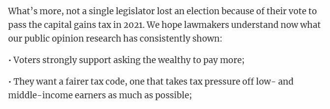 Now that WA has overwhelmingly supported the capital gains tax that funds schools and childcare, we're urging #WALeg members to close holes in the budget "by asking the wealthy to pay what they truly owe in taxes and continuing to balance our tax code." heraldnet.com/opinion/commen…