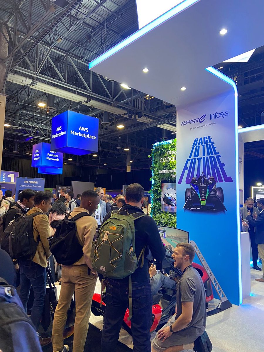 InfosysAmericas's tweet image. And so the re:Invent adventure begins! Visit Booth 338 to connect with the Infosys team and experience the thrill of our virtual race track. #InfosysCobalt #InfosysTopaz #AWSreInvent #InfyAtReInvent24 #AWS_Partners #EnterpriseAI