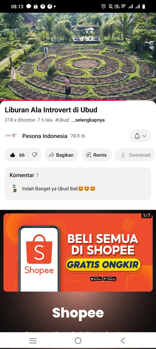 FitriYanti925's tweet image. Ada 6 tag lkasi "Liburan Ala Introvert di Ubud" :
1. Tegallalang Rice Terraces 
2. Campuhan Ride Walk 
3. Pura Taman Kemuda Saraswati 
4. Siadja Gallery 
5. Nasi Tekor Bali
6. The Yogis Garden Bali 
#KuisTwitter