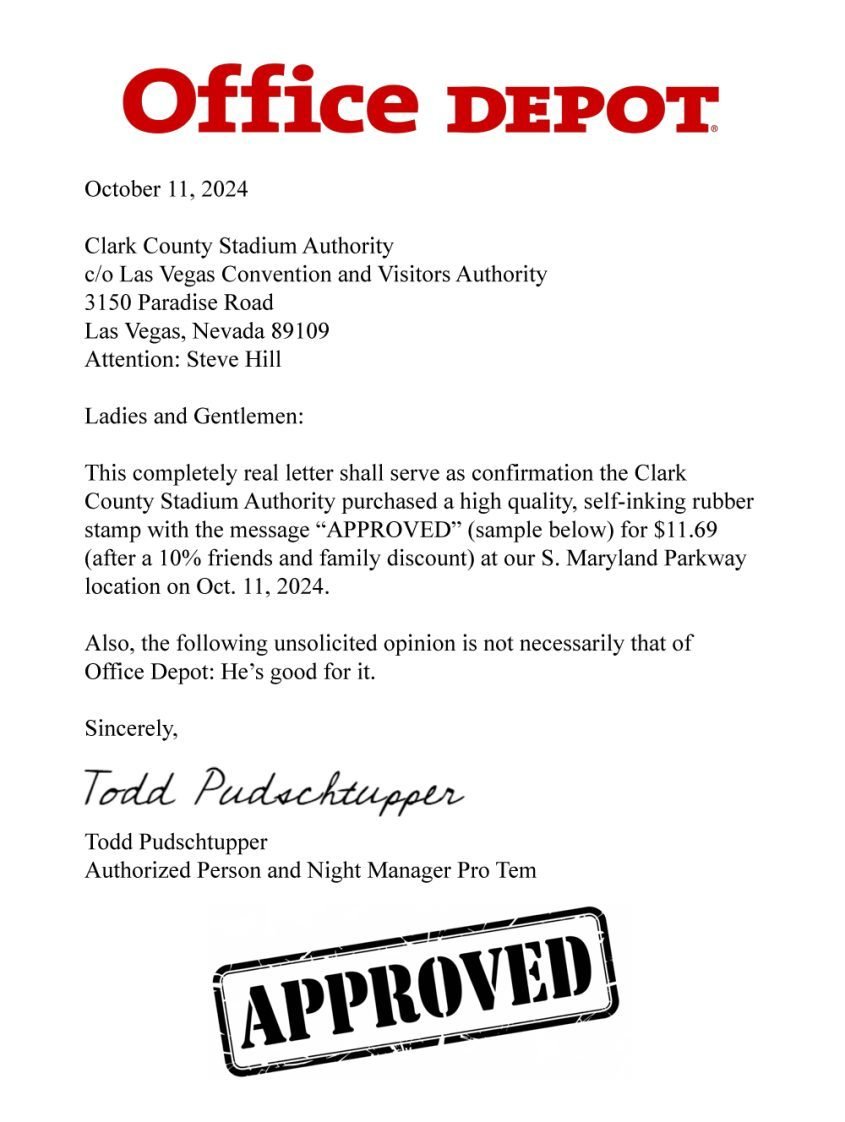 BREAKING: "New Documents Confirm A's Ballpark Financing is 110% Done Deal." Letters submitted to the Stadium Authority for its Dec. 5 meeting are going to finally make the skeptics STFU. Get details: casino.org/vitalvegas/new…