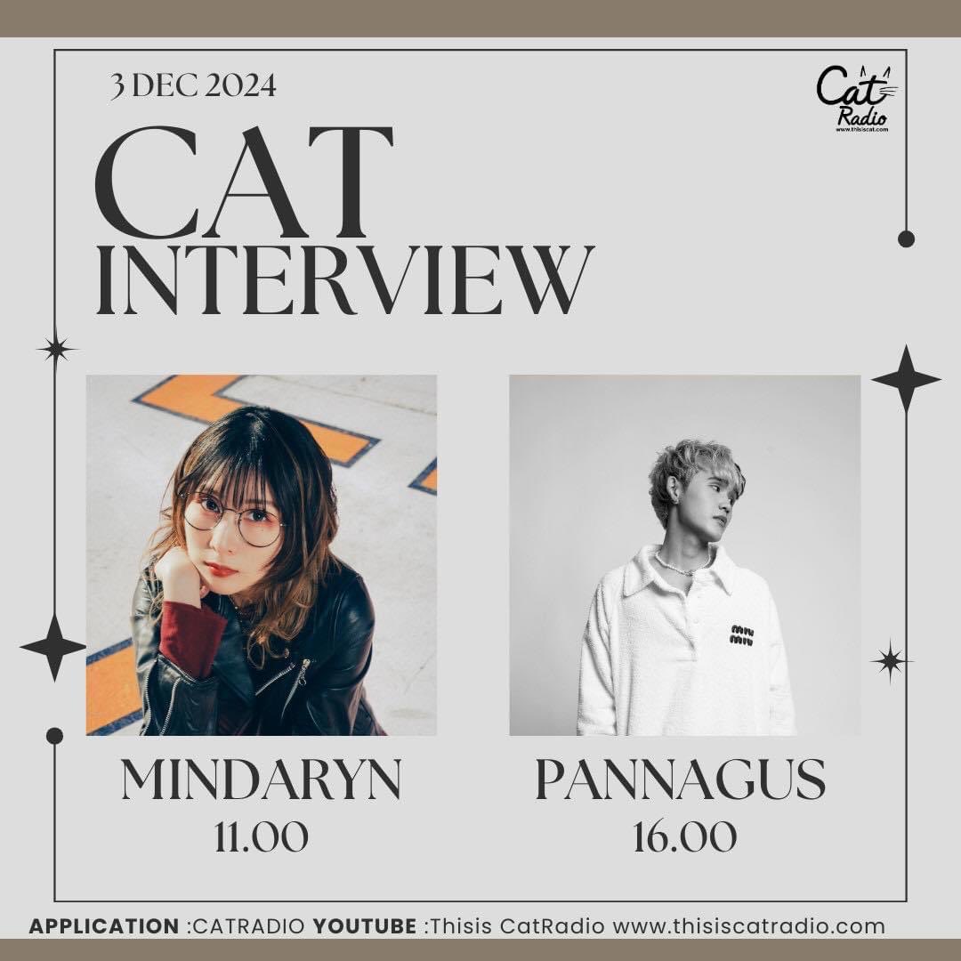 ThisisCatRadio's tweet image. มาทำความรู้จักพร้อมฟังเพลงใหม่พร้อมกันที่ Cat Radio
📹ไลฟ์ทางยูทูบ Thisis CatRadio 
ฟังสดผ่านเว็บ thisiscat.com
app: Cat Radio
#catradio 
#catinterview