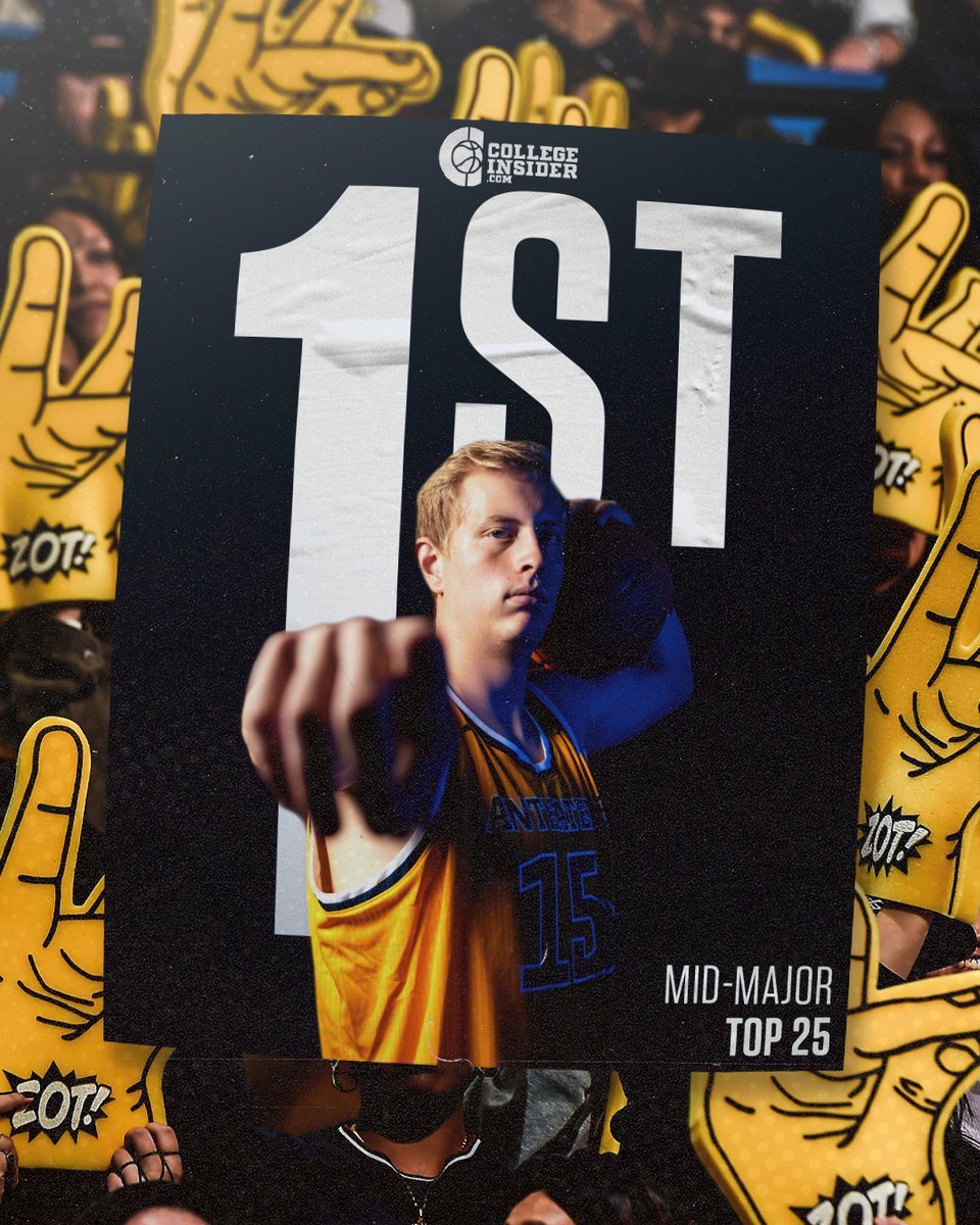 𝘼𝙉𝙏𝙀𝘼𝙏𝙀𝙍𝙎 𝙊𝙉 𝙏𝙊𝙋 ‼️

UCI tops the College Insider Mid-Major Poll for the first time in program history and earned 19 first place votes

#StillHungry | #TogetherWeZot