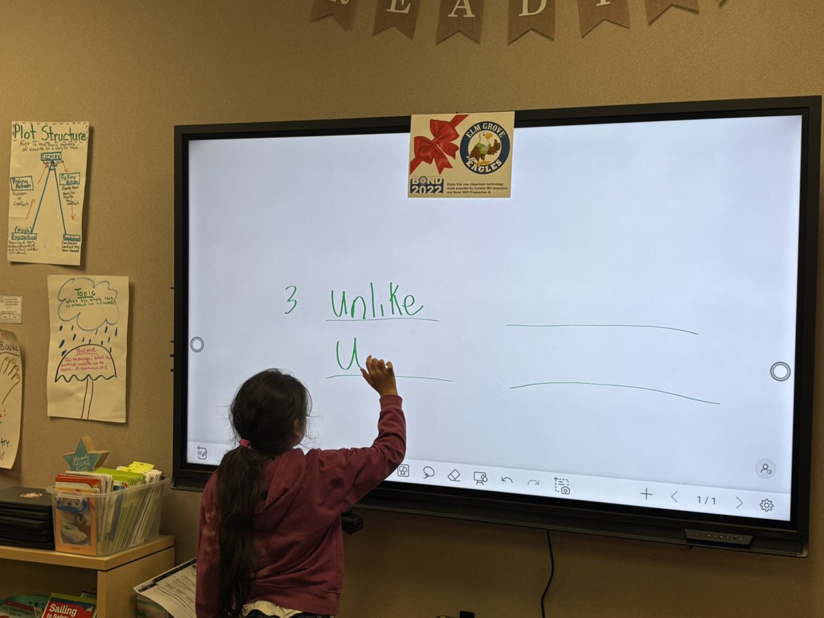 So excited for our new interactive boards. Thank you Humble ISD and Humble tax payers money. Already put to good use. <a href="/HumbleISD_EGE/">Elm Grove Elementary</a>