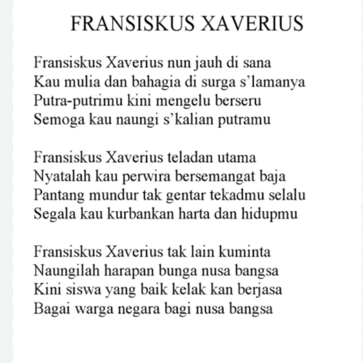 KatolikG's tweet photo. Selamat hari Santo Fransiskus Xaverius 3 Desember.

Anak-anak Xaverius, Alumni Xaverius, Keluarga Besar Xaverius: ayo absen! https://t.co/vRaJ71GUbR