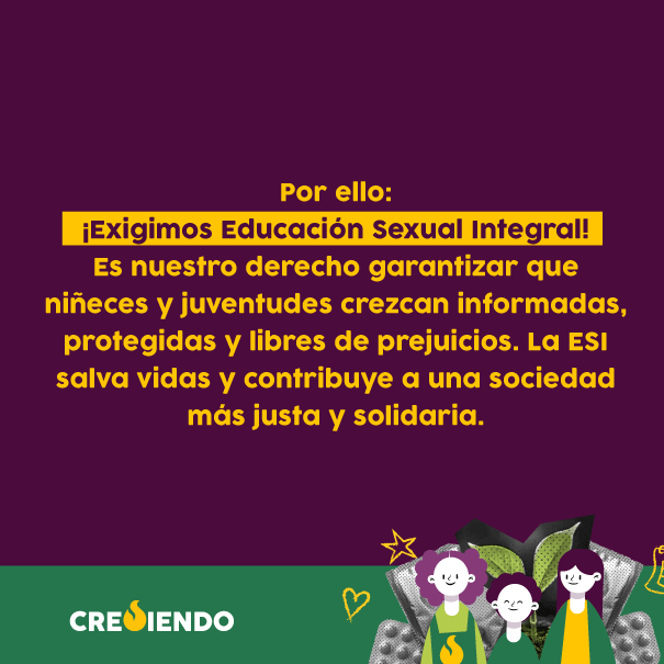 #DerechosSinRetrocesos | En el marco el #DíaMundialDeRespuestaAlVIH rescatamos la importancia de la #EducaciónSexualIntegral para la eliminación de la discriminación y el estigma y la prevención de la transmisión del VIH. 

Exigimos #ESI para que las infancias estén protegidas.
