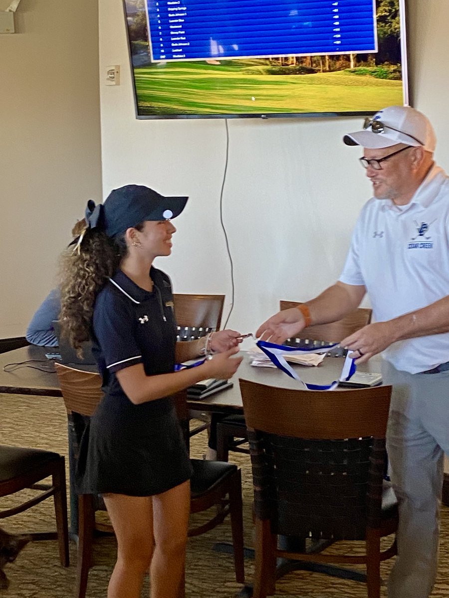 What an awesome day!  Jag girls take 1st at Lost Pines and senior Emma Colunga takes 3rd overall!   Not pictured Rachel Knowlton.  Great job girls.
