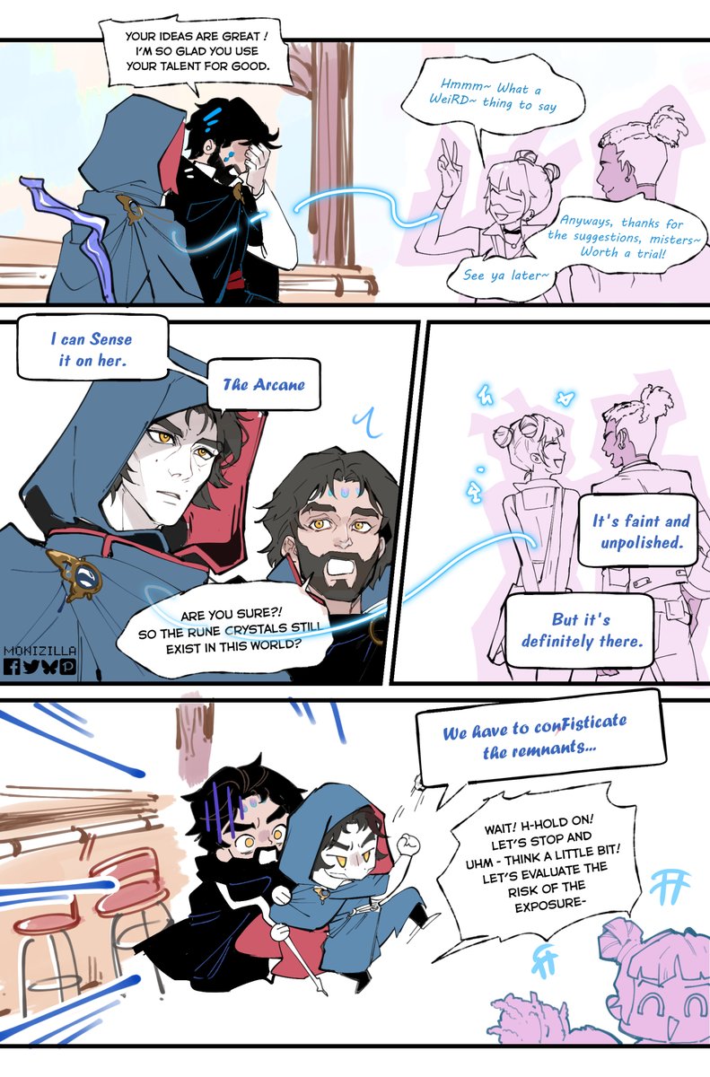 Monizilla39's tweet photo. One of Jayce developments in ss2 was learning to say no to Viktor. It was the WRONG thing to learn!

Sorry I put them on a honeymoon and IMmediately make them bicker. Idk what's wrong with me...

#Jayvik #Arcane #ArcaneSeason2 #JayvikTravellersAU #ZaunDads too cuz why not https://t.co/odHbLsVk1N