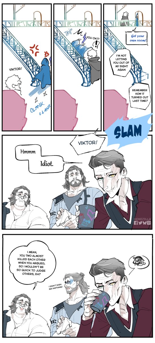 Monizilla39's tweet photo. One of Jayce developments in ss2 was learning to say no to Viktor. It was the WRONG thing to learn!

Sorry I put them on a honeymoon and IMmediately make them bicker. Idk what's wrong with me...

#Jayvik #Arcane #ArcaneSeason2 #JayvikTravellersAU #ZaunDads too cuz why not https://t.co/odHbLsVk1N