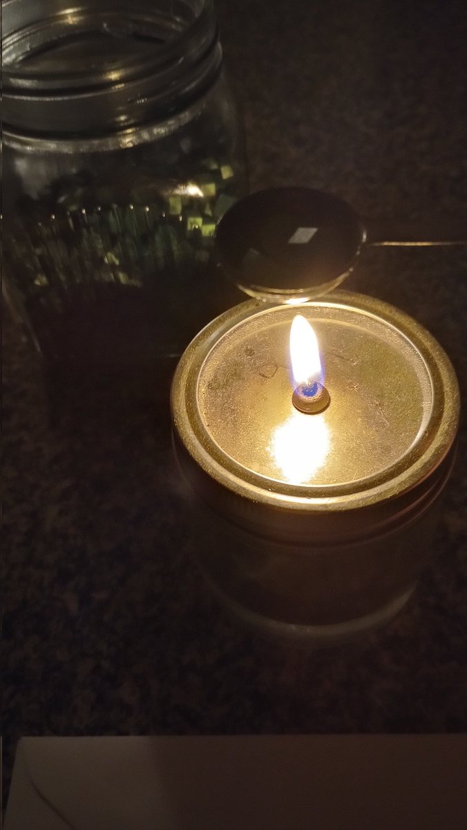 LetterMatters's tweet photo. A quiet hygge evening melting wax for Christmas cards is a longed for end to a full day. I didn't realize I longed for this until I lit the lamp, dimmed the lights, and my body relaxed in a grateful response. https://t.co/tzKl6kk2uk