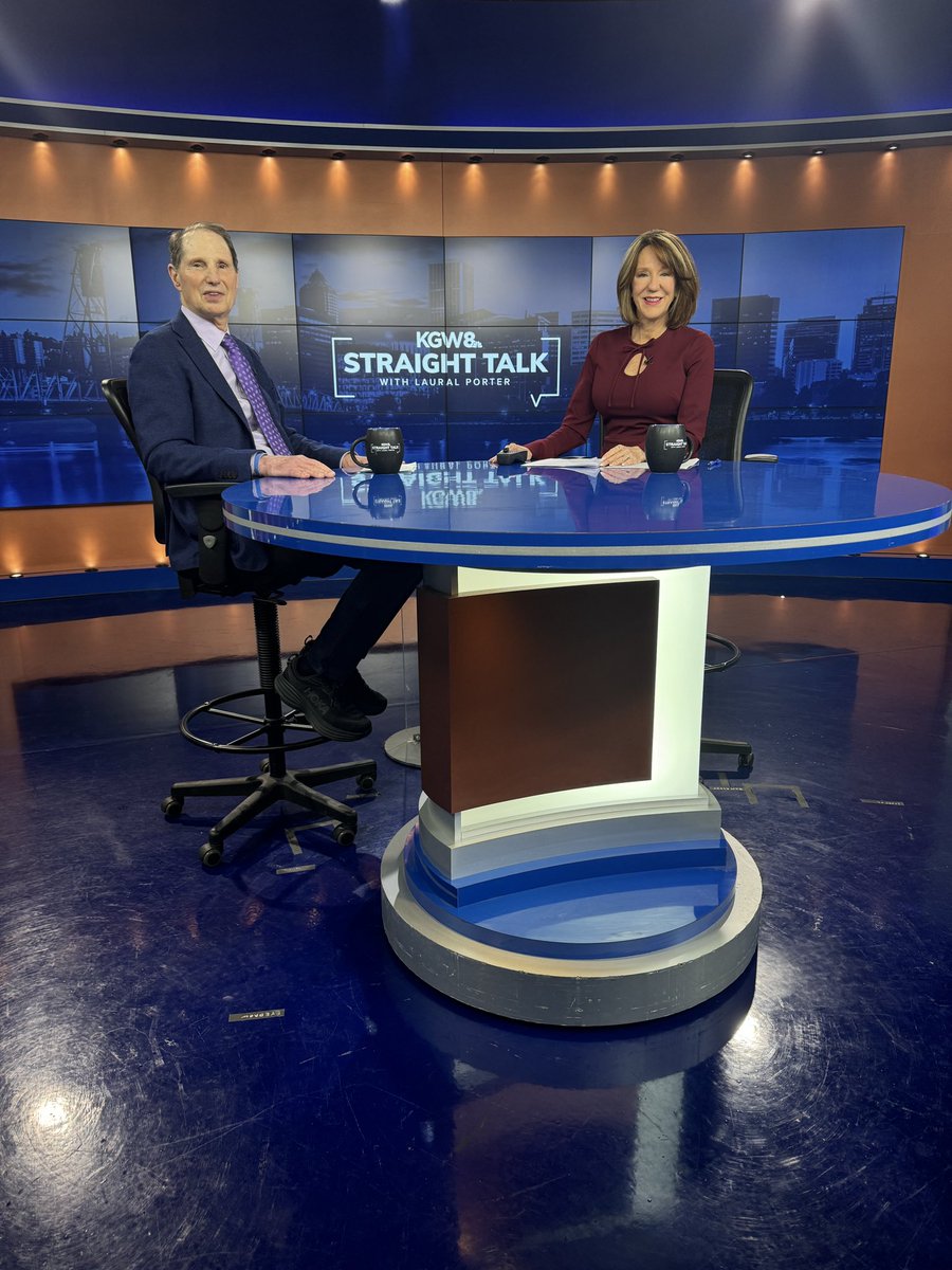 On <a href="/KGWStraightTalk/">KGW Straight Talk</a> at 7pm.
<a href="/RonWyden/">Ron Wyden</a> on <a href="/realDonaldTrump/">Donald J. Trump</a> tariffs and how they might impact Oregon,
The future of the Chips Act, Trump’s cabinet nominations, the Ukraine-Russia conflict.
And Wyden’s new book:”It Takes Chutzpah.”
