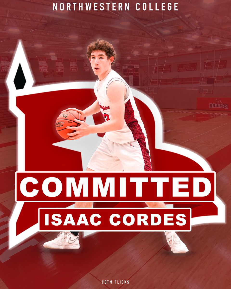 I am excited to announce my commitment to Northwestern College! I want to thank my family and coaches for all their help and Coach Korver for giving me this opportunity!