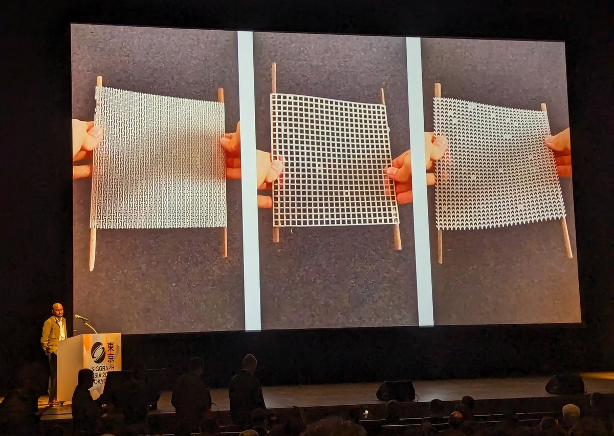 MSlab (@mslaburjc) on Twitter photo Are you interested in simulating diverse and complex microstructure behaviors?
Join us for our SIGGRAPH Asia talk, "Polar Interpolants for Thin-Shell Microstructure Homogenization," during the "To Bend or Not to Bend?" session.
📍 Hall B7
🕔 Tomorrow at 5 PM
Don’t miss it! Are you interested in simulating diverse and complex microstructure behaviors?
Join us for our SIGGRAPH Asia talk, "Polar Interpolants for Thin-Shell Microstructure Homogenization," during the "To Bend or Not to Bend?" session.
📍 Hall B7
🕔 Tomorrow at 5 PM
Don’t miss it!