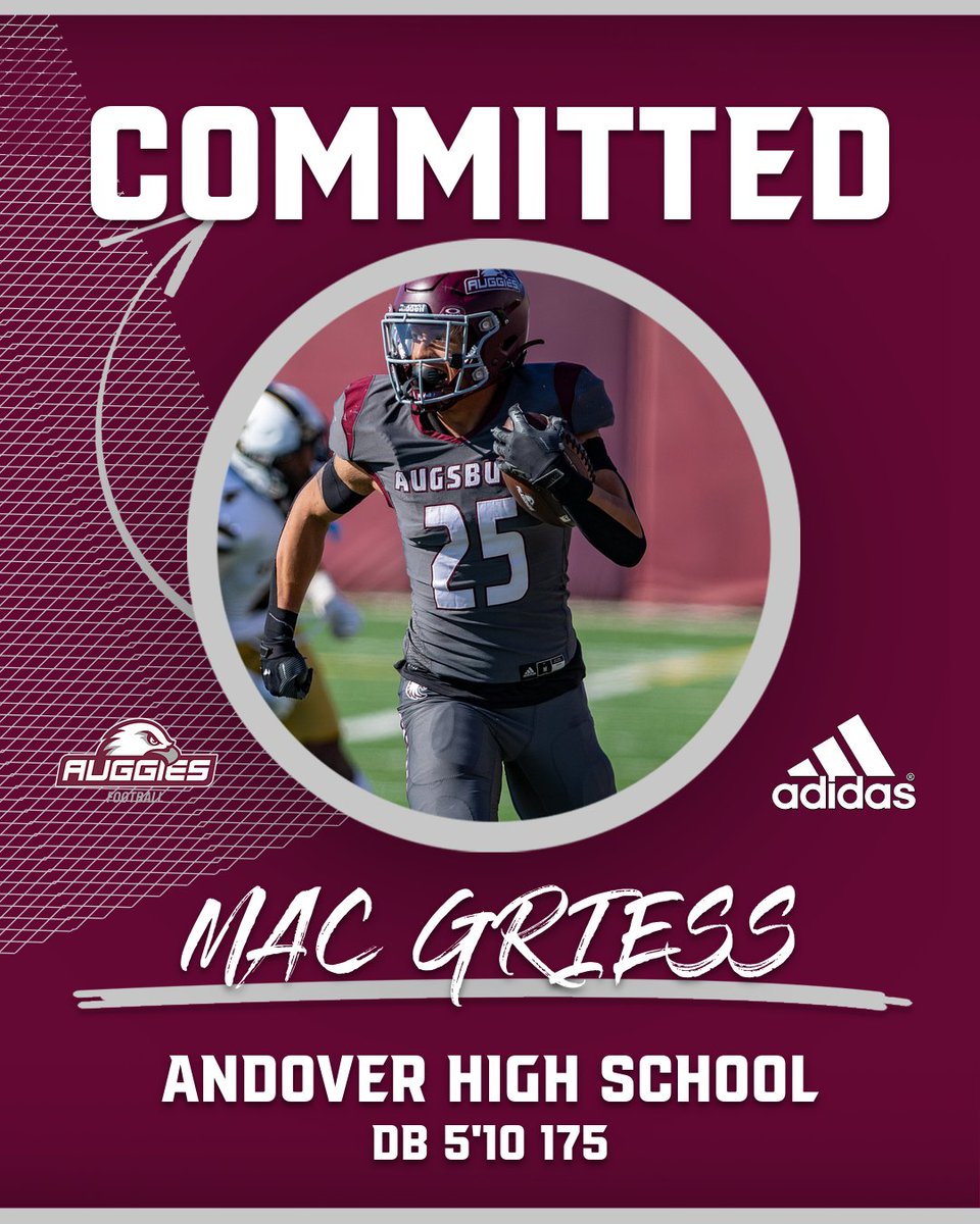 MacIntyre Griess (@griess_mackie) on Twitter photo #COMMITTED Thank you Andover football for making me into the player I am today. And thank you to Augsburg football and all of the coaches that included me in their recruiting process. <a href="/AndoverHuskies/">Andover HS Football</a> <a href="/Augsburg_FB/">Augsburg Football</a> <a href="/DerrinLamker/">Derrin Lamker</a> <a href="/Coach_JRogers/">Jeff Rogers</a> <a href="/johnson_fallah/">Johnson Fallah</a> #COMMITTED Thank you Andover football for making me into the player I am today. And thank you to Augsburg football and all of the coaches that included me in their recruiting process. <a href="/AndoverHuskies/">Andover HS Football</a> <a href="/Augsburg_FB/">Augsburg Football</a> <a href="/DerrinLamker/">Derrin Lamker</a> <a href="/Coach_JRogers/">Jeff Rogers</a> <a href="/johnson_fallah/">Johnson Fallah</a>