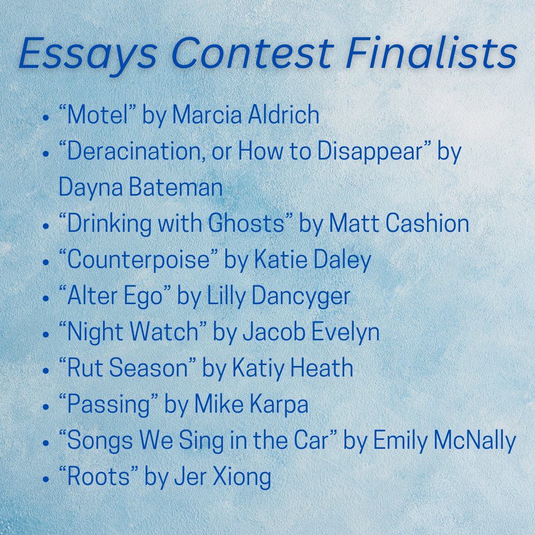 ALitReview's tweet image. Congratulations to all of our 2024 ALR contest finalists and thank you to all who submitted! There were so many great works to read through. Here is our full list of finalists in all categories. Submissions will open back up June 2025.