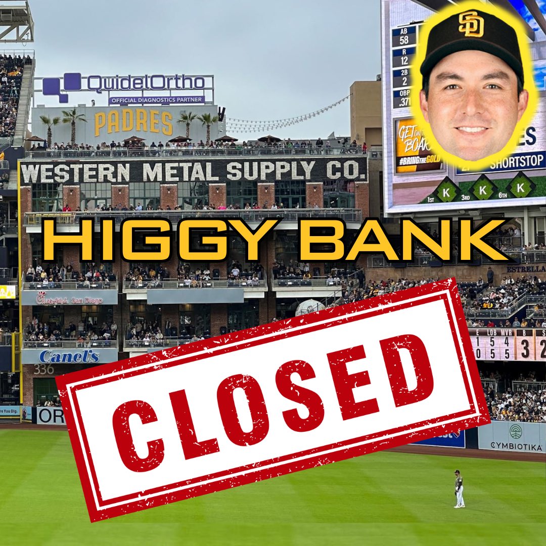 TrblPadresMemes's tweet photo. Final update to the Higgy Bank Tracker. IT’S CLOSED!! https://t.co/40FCXujxHJ