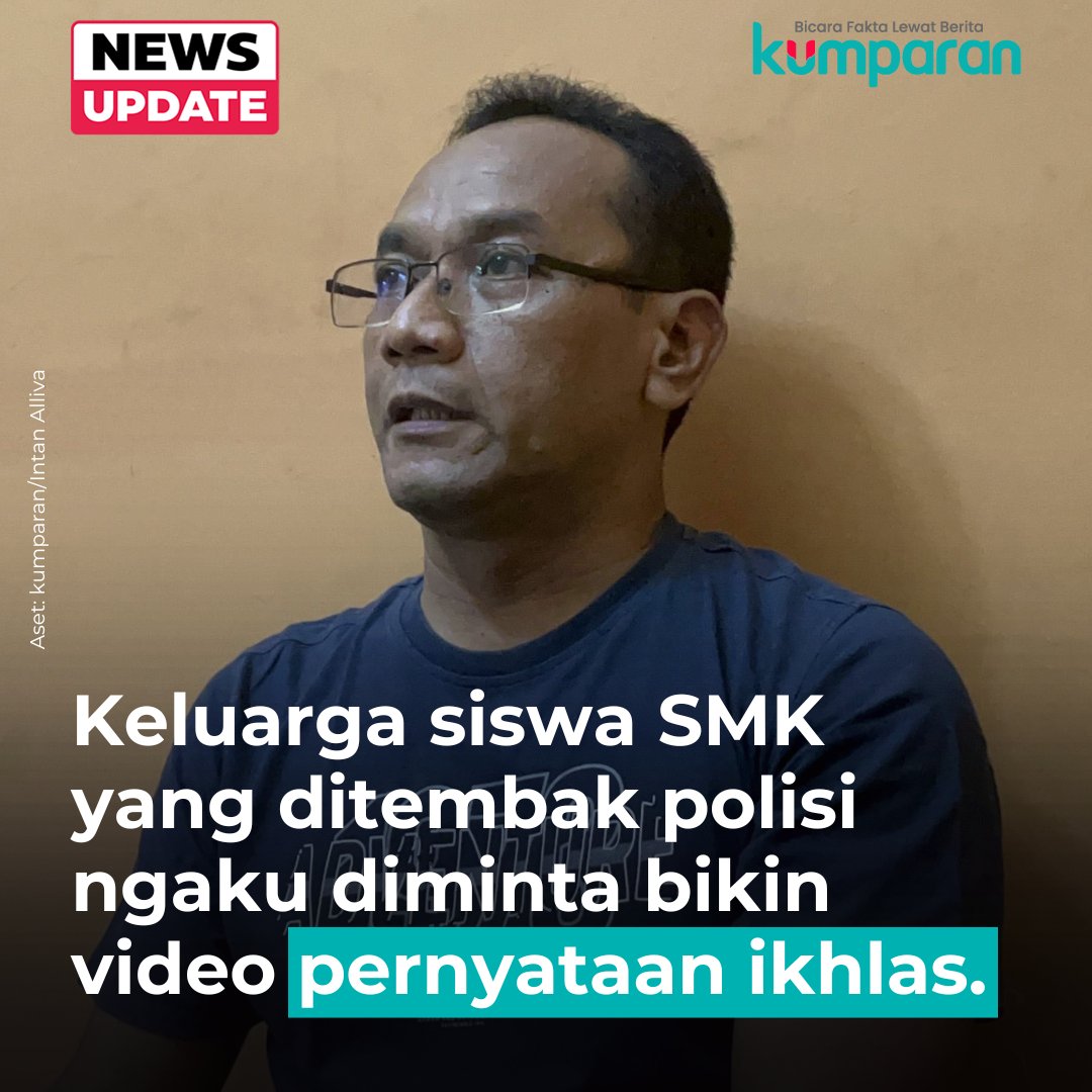 Keluarga GRO (17) pelajar SMK 4 Kota Semarang yang tewas ditembak polisi sempat diminta oleh pihak Polrestabes Semarang dan seorang oknum wartawan untuk tidak perpanjang kasus ini. Mereka meminta keluarga untuk ikhlas. #newsupdate #update #news #oneliner bit.ly/4ggAUYd