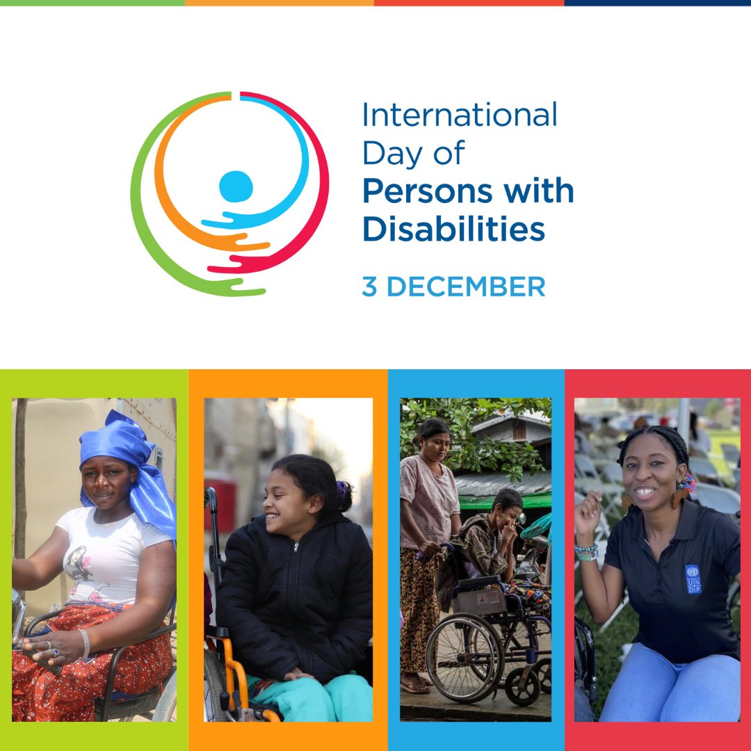 3 December is International Day of Persons with Disabilities #IDPD.

Let's celebrate the contributions of persons with disabilities and work together to build a more inclusive, equitable, and sustainable future for all.

🔗 bit.ly/un-disabilityd…
#DisabilityDay #EveryoneIncluded