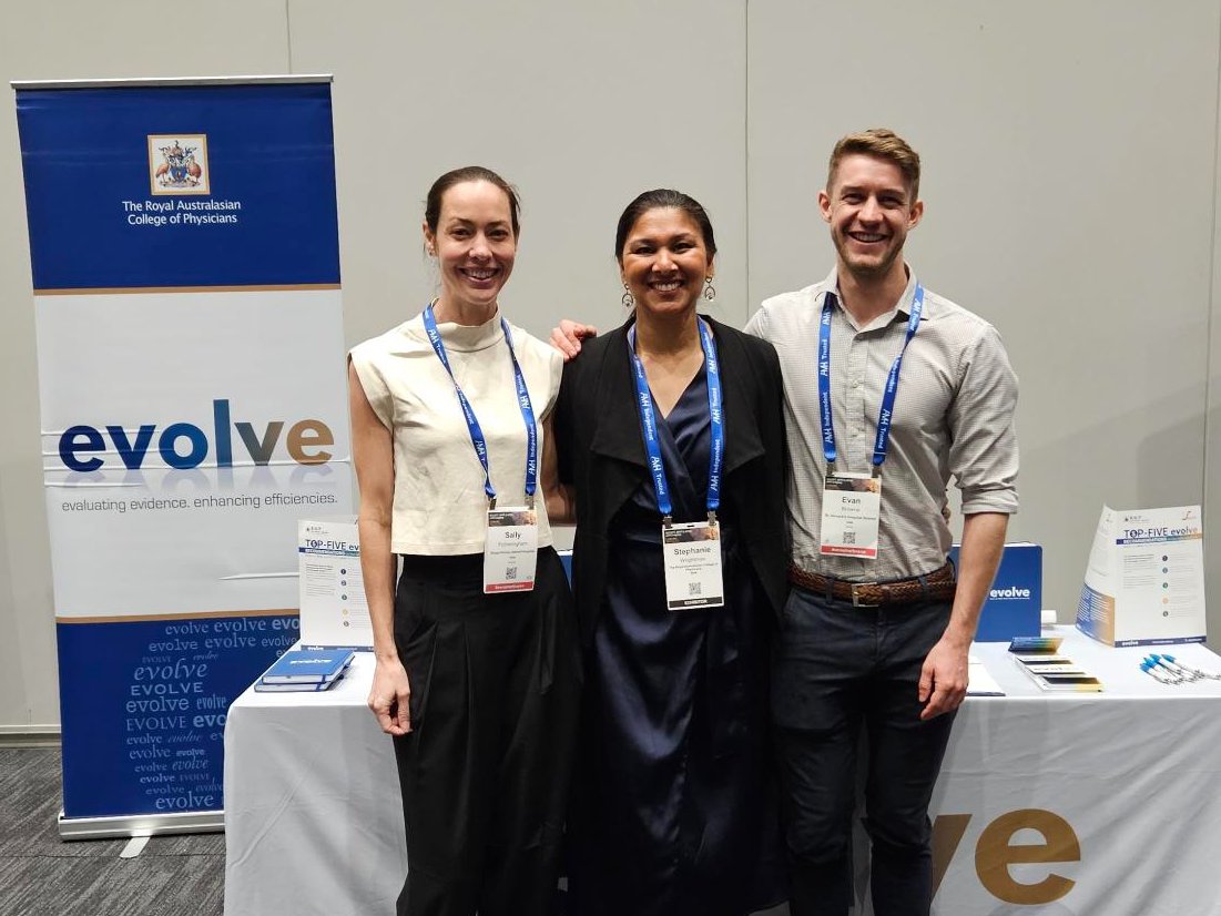 Look out for the renewed list of <a href="/ASCEPTanz/">ASCEPT</a> RACP Evolve Top 5 recommendations to reduce harmful medicine prescribing coming soon. 

Stephanie from Evolve spoke with Dr Sally Fotheringham and Dr Evan Browne at the ASCEPT-APFP-APSA Joint Congress. 
#asceptapfpapsa #RACPevolve