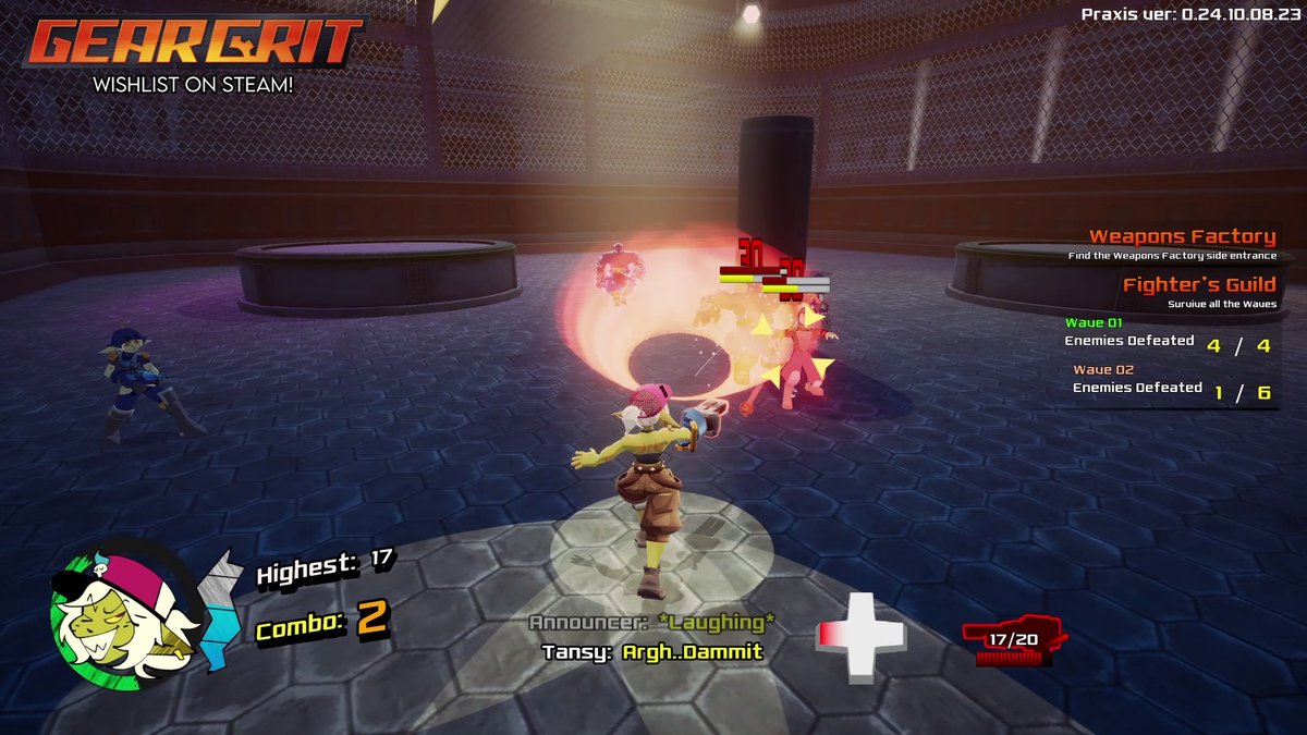 GearGrit is at 3,306 wishlists
not bad for a pre-demo count!
if you're reading this and dont know what GearGrit is, it's a Jak 2 inspired 3D action platformer! Give it a search on steam "GearGrit" 
#indiegames #indiedev