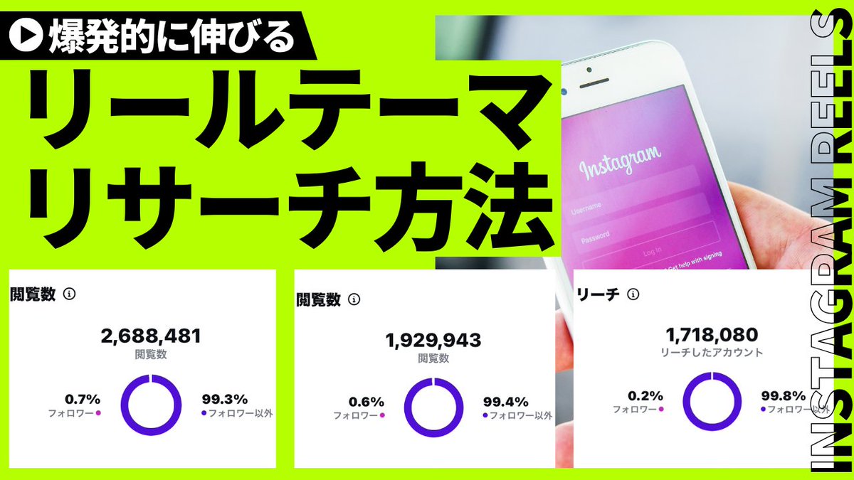 100万回再生が連発する
🎁リールのリサーチ方法大公開🎁

後発組からでも100万回再生を連発出来る方法を大公開します🎉

「100万回再生取ってみたい」
「もっと多くの人に見てほしい」
って人はぜひ見てね

さらにさらにここ最近のインスタ占いの傾向についても載せました🤫

受け取り方法はこちら↓