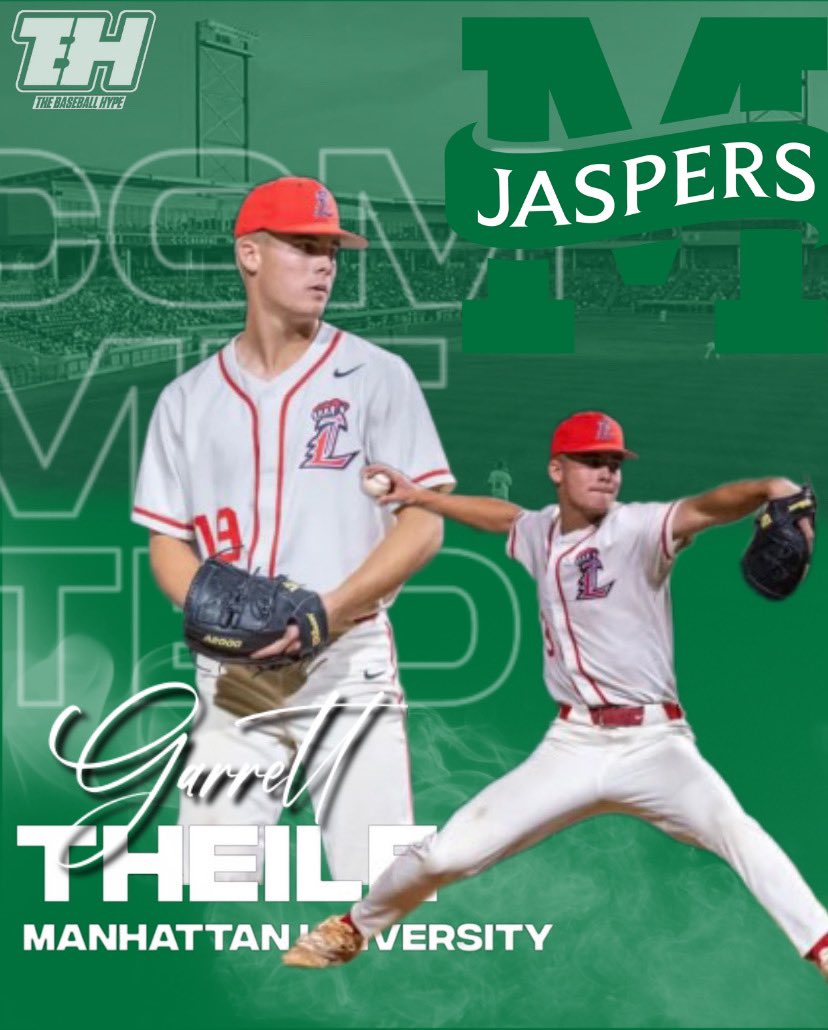 I am excited to announce my commitment to play Division 1 baseball and further my academic career at Manhattan University! First, I would like to thank God for blessing me with this opportunity. I’d also like to thank my family for being my biggest supporters. Lastly, huge thanks