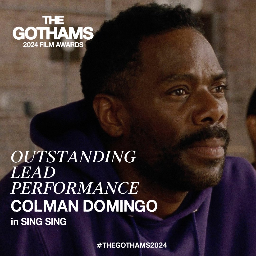 Outstanding Lead Performance Winner: COLMAN DOMINGO in SING SING #TheGothams2024