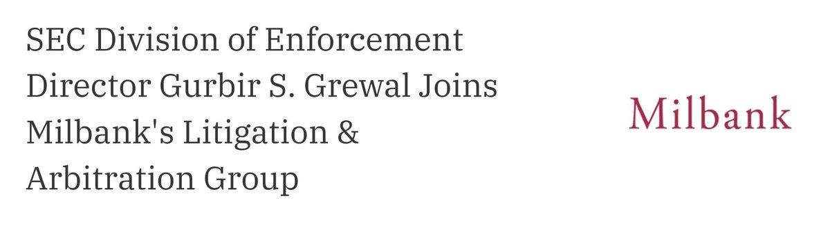 We've let all the law firms we work with know, that if they hire anyone who committed these bad deeds in the (soon to be) prior administration, we will no longer be a client of theirs.

Senior partners at these law firms seem unaware of the crypto industry's position on this.