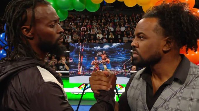 Xavier Woods and Kofi really rekindled their bond by hating on Big E for breaking his neck 😭😭 This is uncharted levels of hate and pure evil #WWERAW