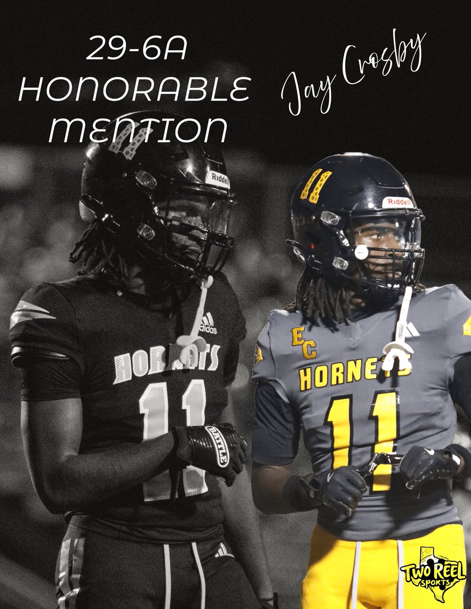 EC Hornet Football (@_ecfootball) on Twitter photo 🏈After a historic season, we're proud to announce our 29-6A All-District Honorable Mention Football Players!
Big shoutout to these athletes for their hard work, dedication, and passion! 1/2#ECFootball #AllDistrict #Proud
<a href="/ECISDtweets/">East Central ISD</a> <a href="/_ECAthletics/">ECHS Hornet Athletics</a> <a href="/ArriolaSuzette/">Suzette Arriola</a> <a href="/joehubb74/">Coach Hubb</a> 🏈After a historic season, we're proud to announce our 29-6A All-District Honorable Mention Football Players!
Big shoutout to these athletes for their hard work, dedication, and passion! 1/2#ECFootball #AllDistrict #Proud
<a href="/ECISDtweets/">East Central ISD</a> <a href="/_ECAthletics/">ECHS Hornet Athletics</a> <a href="/ArriolaSuzette/">Suzette Arriola</a> <a href="/joehubb74/">Coach Hubb</a>