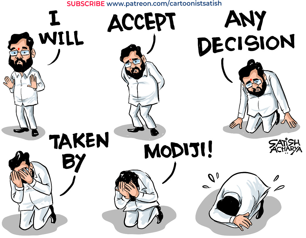 satishacharya's tweet image. Maharashtra CM kaun! #MaharashtraCM #EknathShinde