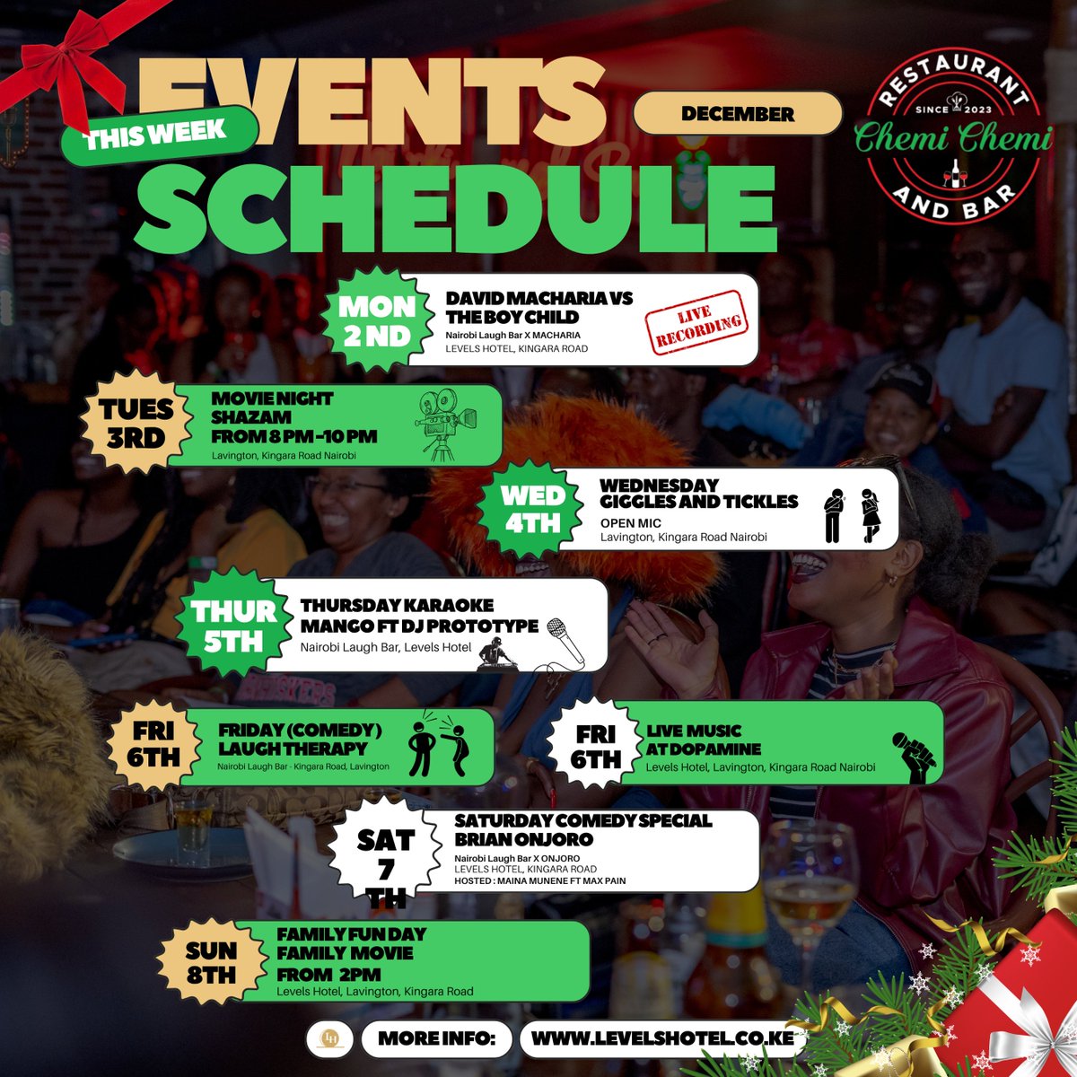levelshotel's tweet image. Join us at Levels Hotel for food, drinks, and unforgettable moments. 🍹✨

#ChemichemiVibes #NairobiNightlife #FoodiesParadise #CocktailHour #WeekendGoals #BarAndGrill #NightOutNairobi #VibesAndEats #ChemichemiExperience #levelshotel