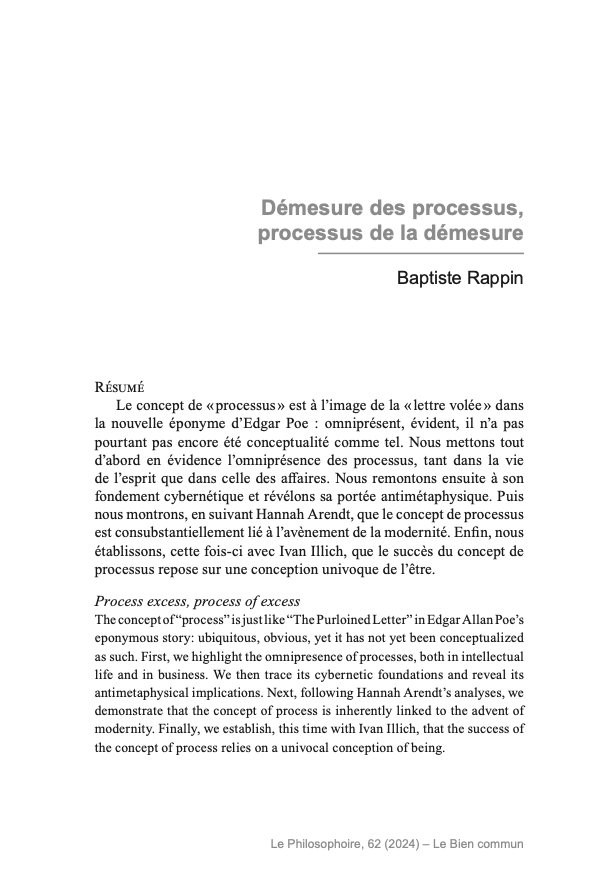 baptiste_rappin's tweet photo. [Une petite réflexion sur l'omniprésent concept de "processus"]

C'est dans Le Philosophoire, à l'adresse suivante : 

https://t.co/vuUkCliHm7 https://t.co/ugJ7COAGYA