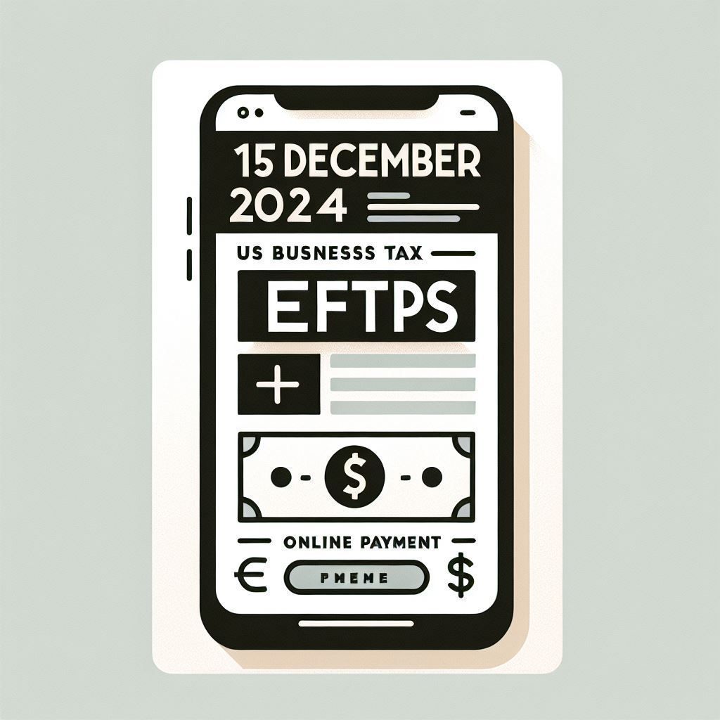 📅 Reminder! This month’s US business tax payments are due on December 16. 

December 16
- 2024 Q4 estimate tax payments for US Corporations with a December year end

Make sure to make payments using the <a href="/EFTPS/">EFTPS</a> system. #TaxDeadline