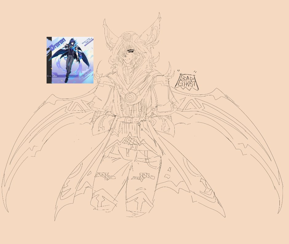 BADGH0STER's tweet photo. Here's a random ass doodle of a redesign #Ororon , but sloppily done. :] https://t.co/qo2apEHk82