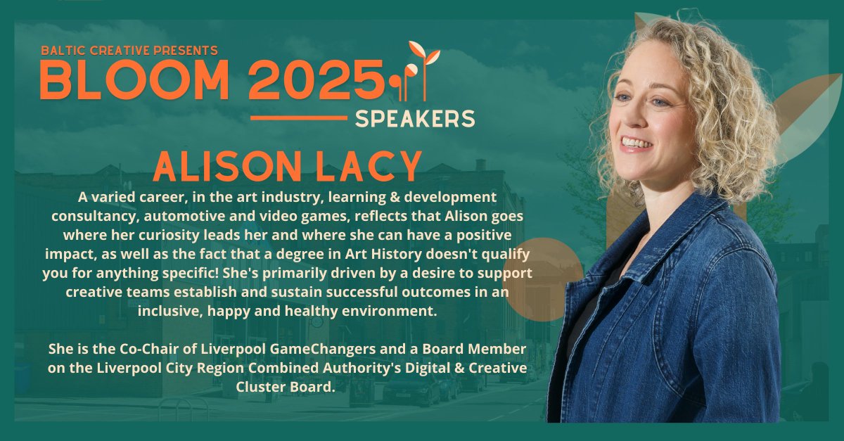Baltic Creative CIC (@balticcreative) on Twitter photo 🎤 SPEAKER ANNOUNCEMENT 🎤
We’re delighted to announce Alison Lacy, Chief Operating Officer at <a href="/RadicalForge/">Radical Forge</a> will be joining us for a panel discussion at #Bloom2025!
🎟️ Early bird tickets: Bloom2025.eventbrite.co.uk/?aff=Socials 🎤 SPEAKER ANNOUNCEMENT 🎤
We’re delighted to announce Alison Lacy, Chief Operating Officer at <a href="/RadicalForge/">Radical Forge</a> will be joining us for a panel discussion at #Bloom2025!
🎟️ Early bird tickets: Bloom2025.eventbrite.co.uk/?aff=Socials