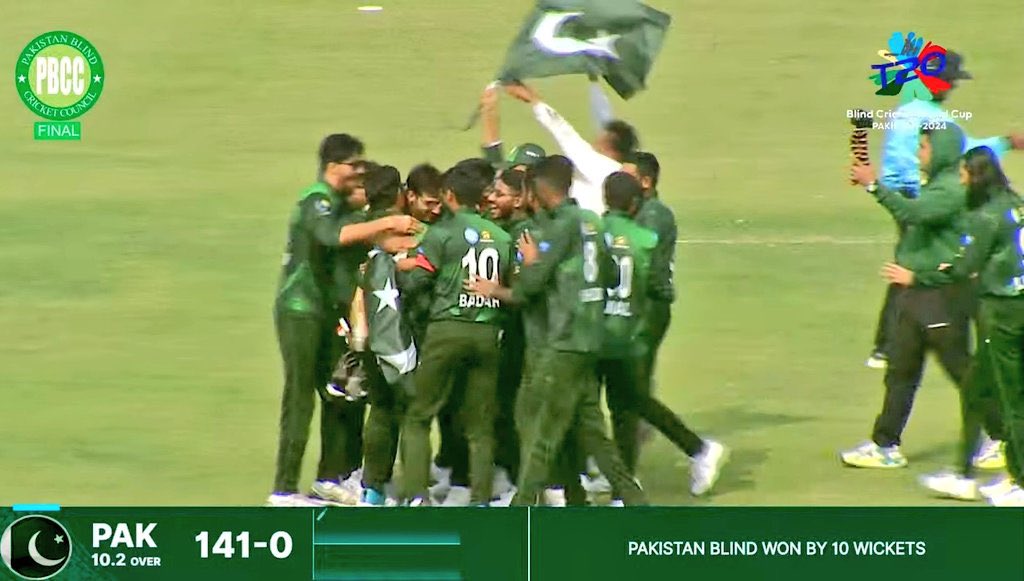 faizanlakhani's tweet image. Pakistan has won the 4th Blind T20 cricket World Cup.